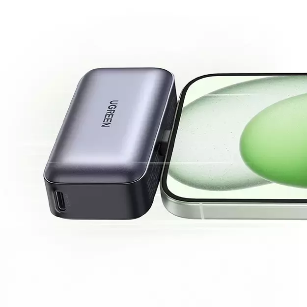 Ugreen PB503 5000mAh powerbank with USB-C port and integrated USB-C connector - gray 4