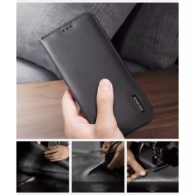 Dux Ducis Hivo Samsung Galaxy S25 Edge Case with Flip and RFID Protection - Black 10