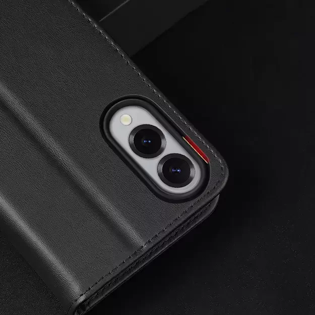 Dux Ducis Hivo Samsung Galaxy S25 Edge Case with Flip and RFID Protection - Black 13
