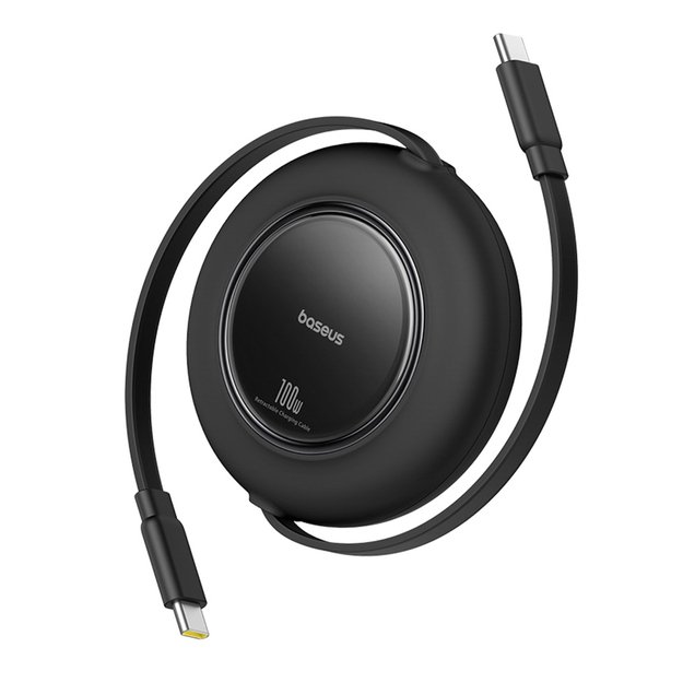 Baseus Free2Pull Mini 100W Retractable USB-C Cable - USB-C 2m - Black 1