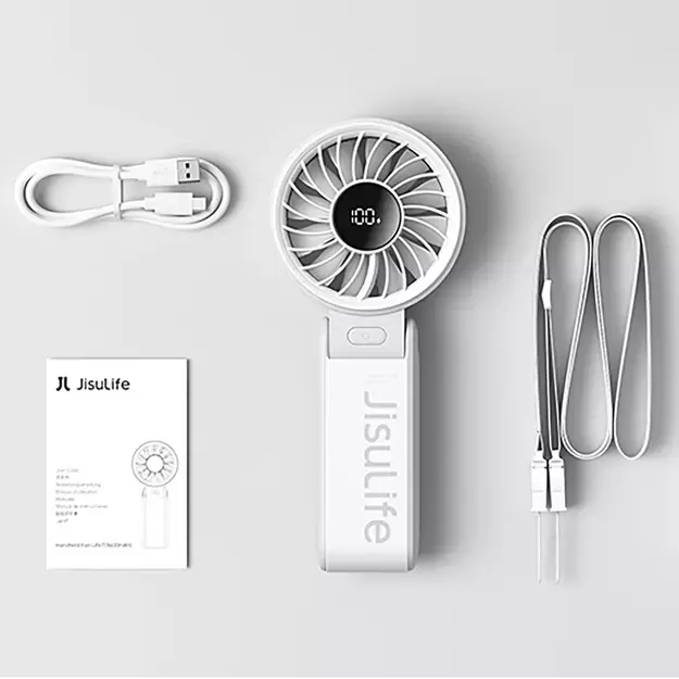 Jisulife Handheld Fan Life7 3600mAh Portable USB Fan - Gray 19