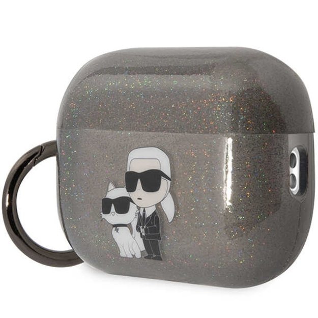 Karl Lagerfeld KLAP2HNKCTGK Airpods Pro 2 cover black/black Gliter Karl&amp Choupette 5