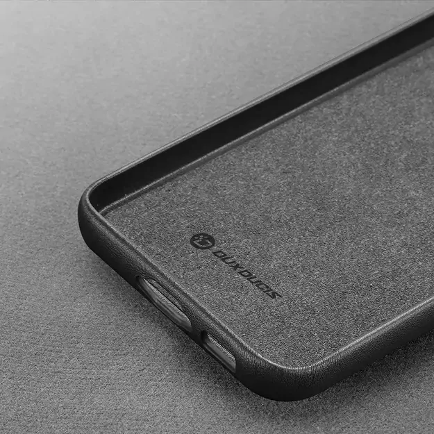 Dux Ducis Grit case for Samsung Galaxy S23+ elegant case made of artificial leather black 8