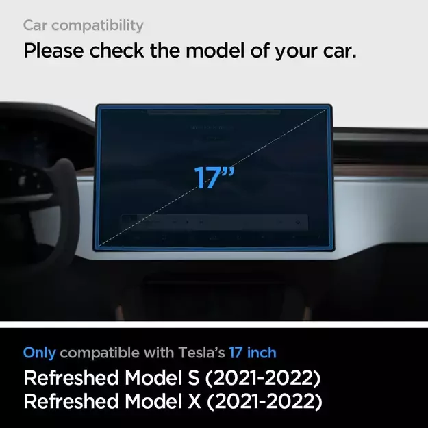 Spigen Glas.tR EZ Fit Tempered Glass for Tesla Model X 2022 / Model S 2021 - Black 8