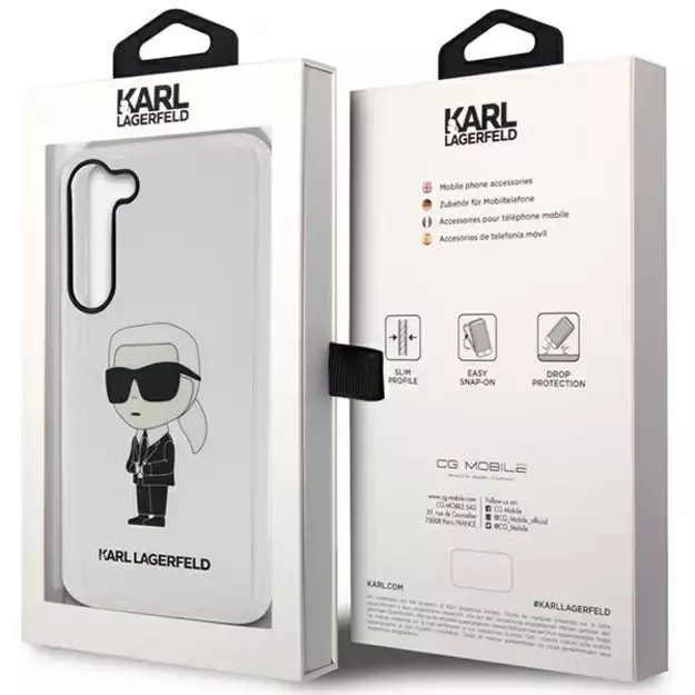 Karl Lagerfeld KLHCS23MHNIKTCT S23+ S916 transparent hardcase Ikonik Karl Lagerfeld 7