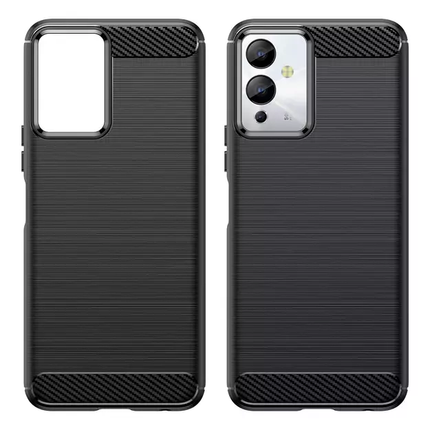 Carbon Case case for Infinix Note 12i flexible silicone carbon cover black 7