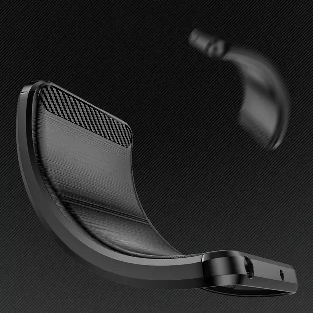 Carbon Case case for Infinix Note 12i flexible silicone carbon cover black 3