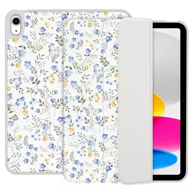 Tech-Protect SC Pen Case for iPad 10.9&quot  2022 (10th gen.) / 11&quot  2025 (11th gen.) - Daisies with Leaves 1