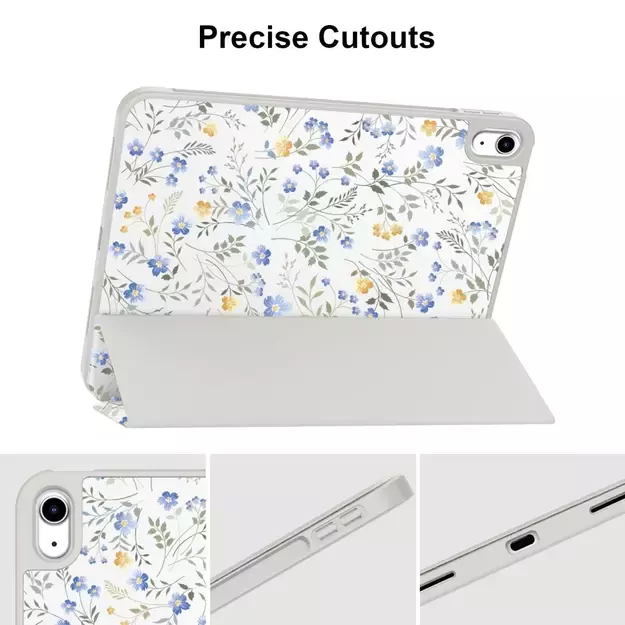 Tech-Protect SC Pen Case for iPad 10.9&quot  2022 (10th gen.) / 11&quot  2025 (11th gen.) - Daisies with Leaves 5