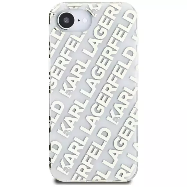 Karl Lagerfeld IML Repeat Logo iPhone 16e Case - Gold 2