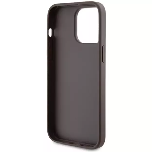 Guess 4G Metal Gold Logo case for iPhone 15 Pro Max - brown 13