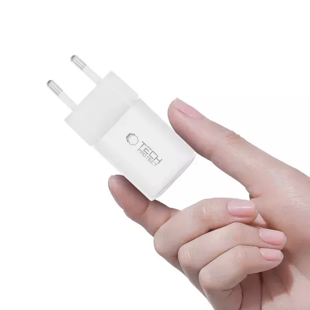 Tech-Protect NCM33W 2-port PD33W/QC3.0 wall charger - white 4