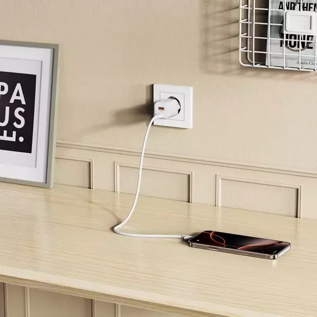 Tech-Protect NCM33W 2-port PD33W/QC3.0 wall charger - white 6