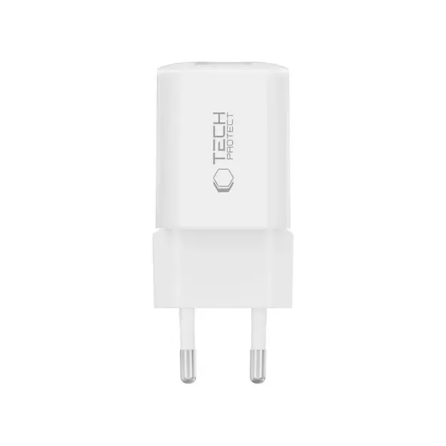 Tech-Protect NCM33W 2-port PD33W/QC3.0 wall charger - white 2