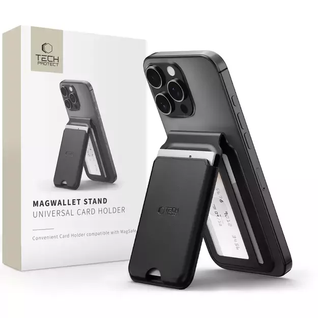 Tech-Protect MagWallet Stand MagSafe Universal Case - Black