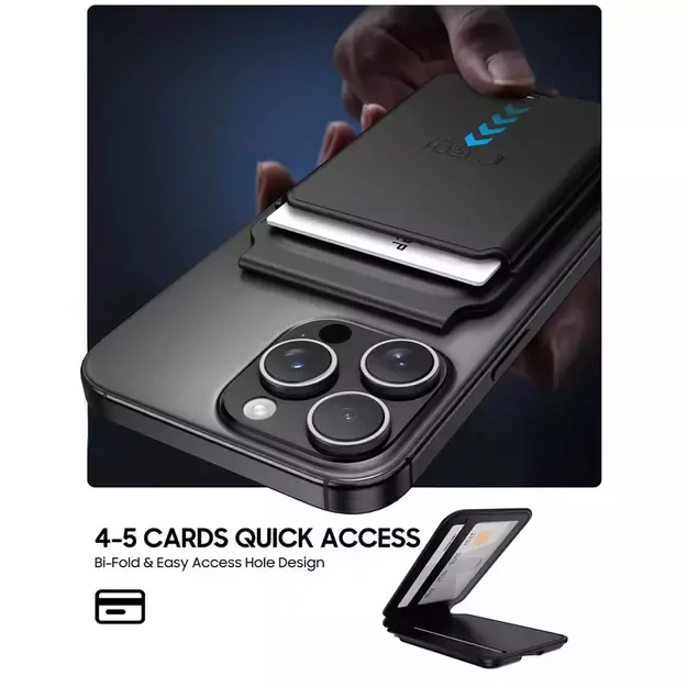 Tech-Protect MagWallet Stand MagSafe Universal Case - Black 3