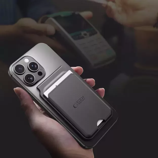 Tech-Protect MagWallet Stand MagSafe Universal Case - Black 5