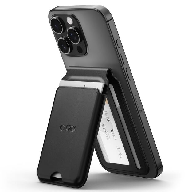 Tech-Protect MagWallet Stand MagSafe Universal Case - Black 1