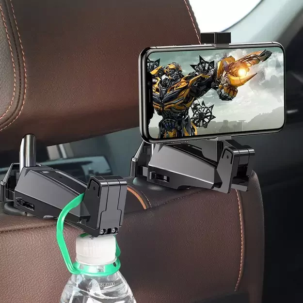 Baseus backseat vehicle holder car hanger phone holder 4.0&#39 &#39 -6.5&#39 &#39  for the headrest black (SUHZ-A01) 8