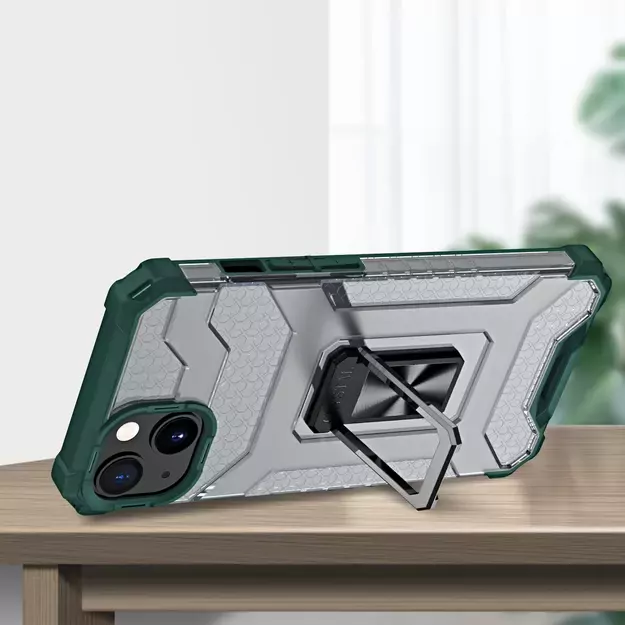 Crystal Ring Case Kickstand Tough Rugged Cover for iPhone 13 green 8