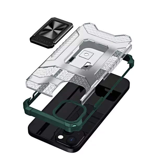 Crystal Ring Case Kickstand Tough Rugged Cover for iPhone 13 green 7