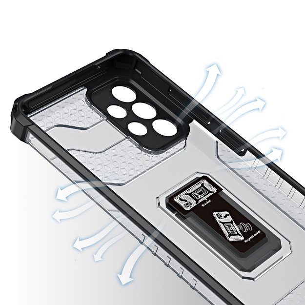 Crystal Ring Case Kickstand Tough Rugged Cover for Samsung Galaxy A72 4G red 16