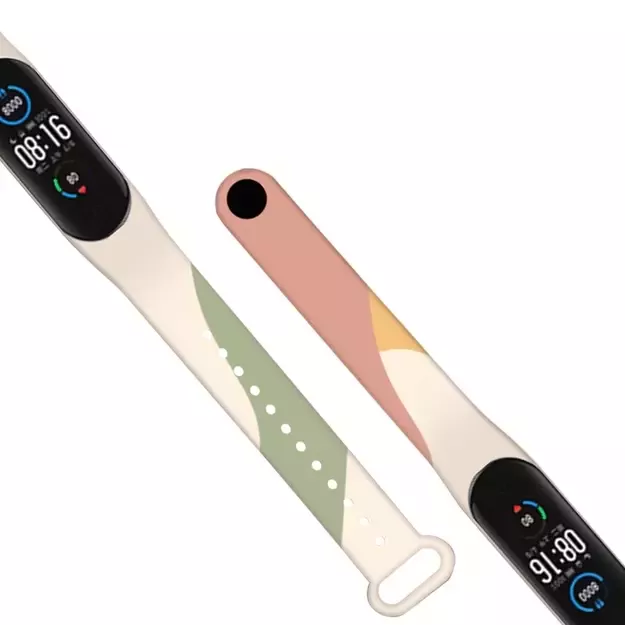Strap Moro band for Xiaomi Mi Band 3 / 4 silicone strap watch bracelet pattern 5 6