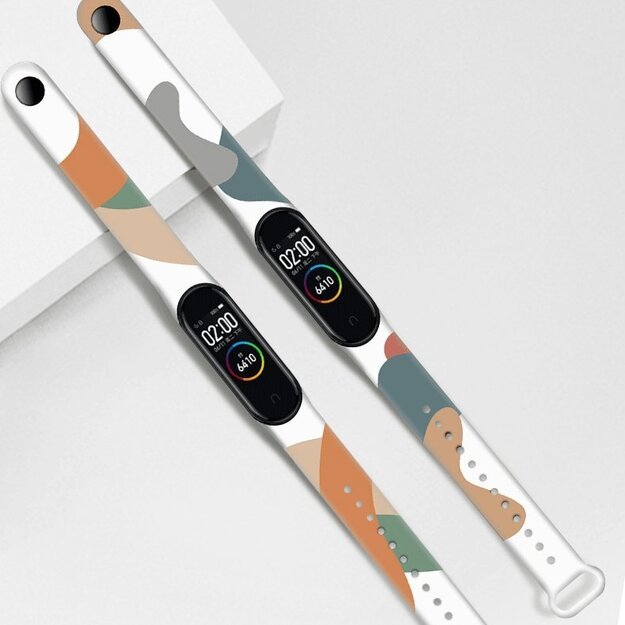 Strap Moro band for Xiaomi Mi Band 5 / 6 silicone strap watch bracelet pattern 7 4