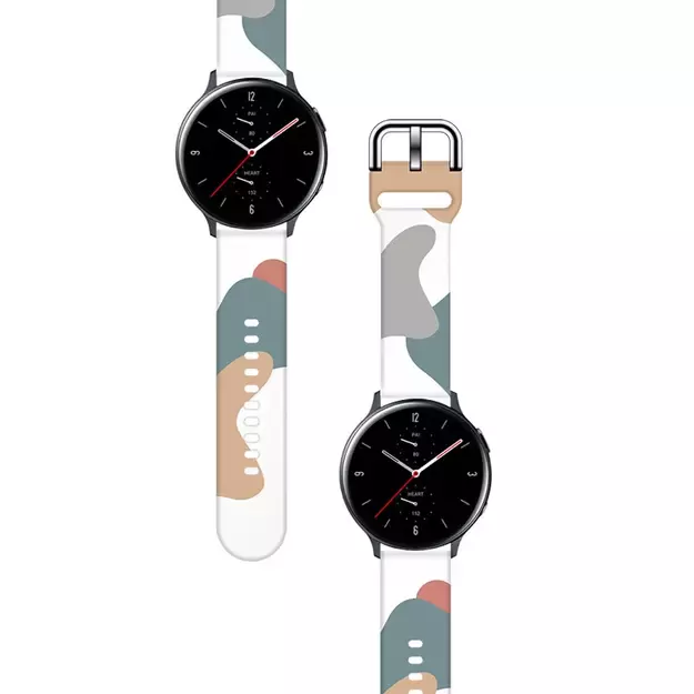 Strap Moro for Samsung Galaxy Watch 45 / 46 / 47 mm silicone bracelet watch band - pattern 2 1