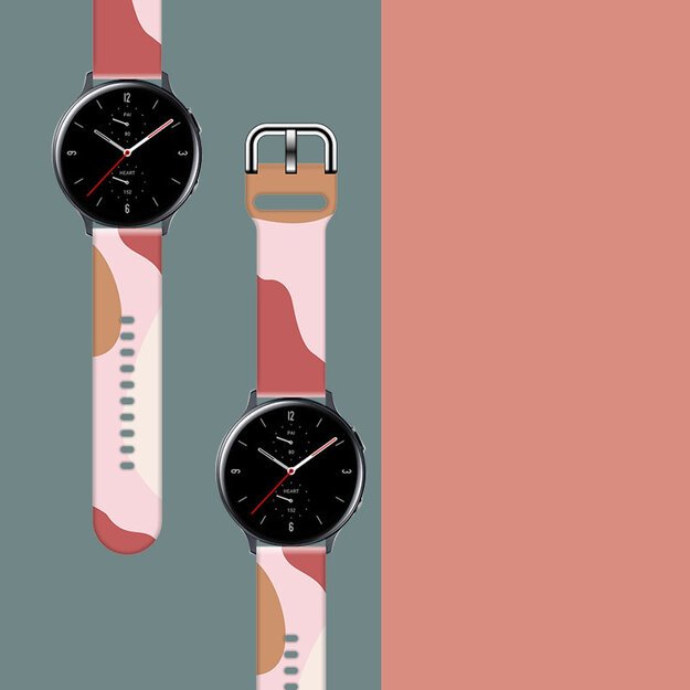 Strap Moro for Samsung Galaxy Watch 45 / 46 / 47 mm silicone bracelet watch band - pattern 12 2