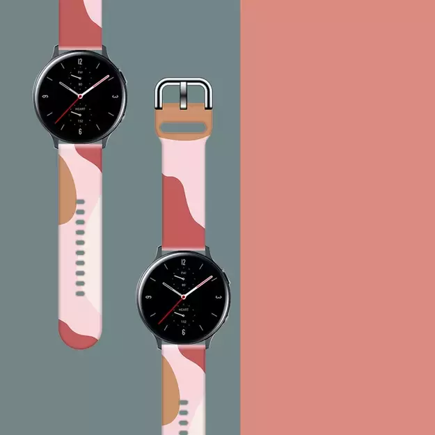 Strap Moro for Samsung Galaxy Watch 45 / 46 / 47 mm silicone bracelet watch band - pattern 12 2