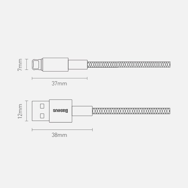 Baseus Tungsten USB - Lightning cable 2.4 A 2 m black (CALWJ-A01) 15