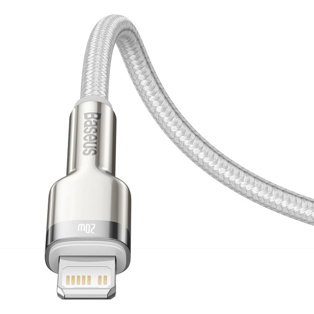 Baseus Cafule Series Metal Data USB-C / Lightning 20W PD cable 1 m - white 5
