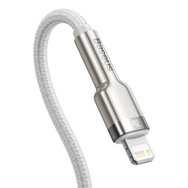 Baseus Cafule Series Metal Data USB-C / Lightning 20W PD cable 1 m - white 2