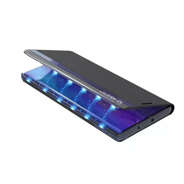 New Sleep Case Cover for Xiaomi Redmi 11A / Poco C55 / Redmi 12C Cover with Flip Stand Black 4