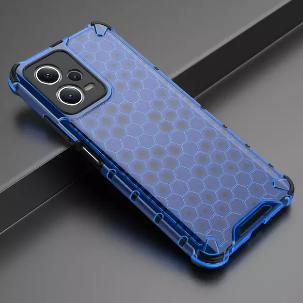 Honeycomb case for Xiaomi Redmi Note 12 5G / Poco X5 5G armored hybrid case blue 5