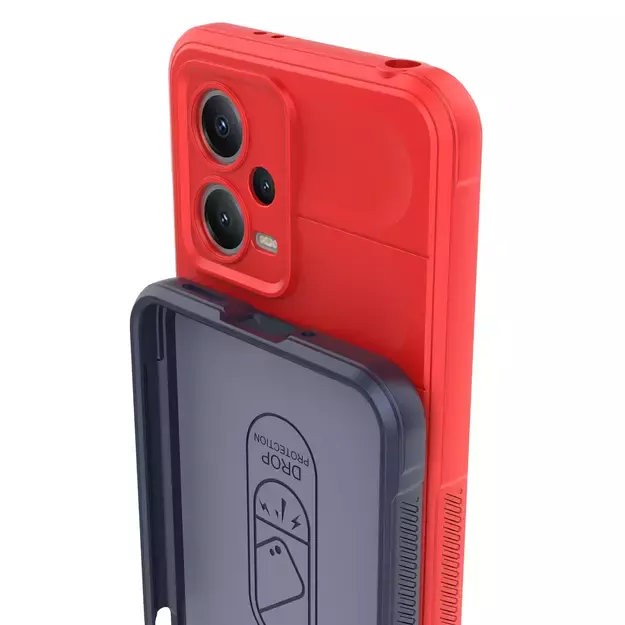 Magic Shield Case for Xiaomi Redmi Note 12 5G / Poco X5 5G Flexible Armor Cover Red 24