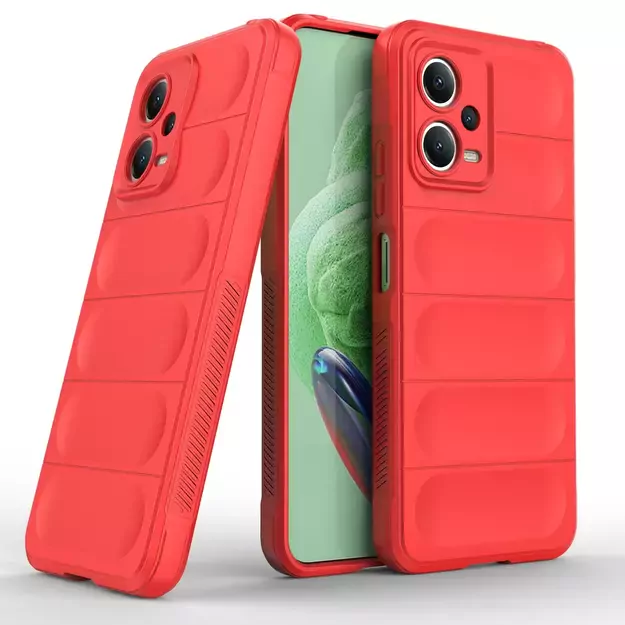 Magic Shield Case for Xiaomi Redmi Note 12 5G / Poco X5 5G Flexible Armor Cover Red 22
