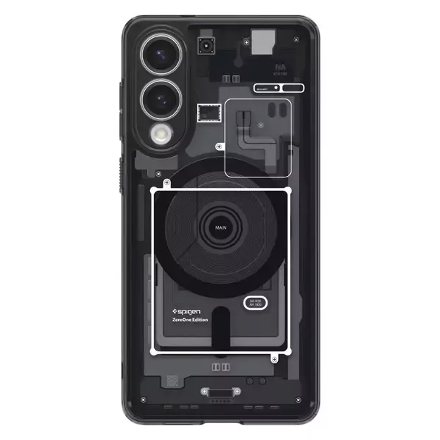 Spigen Ultra Hybrid Mag Case with MagSafe for Samsung Galaxy S25 Edge with Print - Black 1