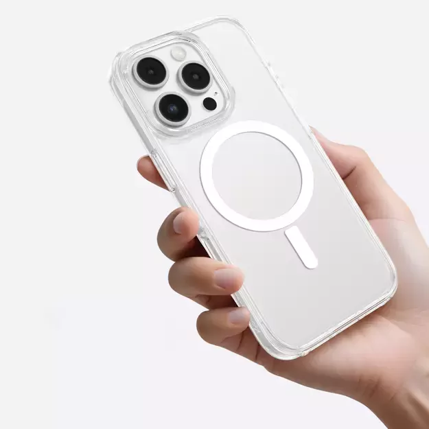 AmazingThing Minimal Mag Case with Magnetic Ring for iPhone 16 Pro - Transparent 4