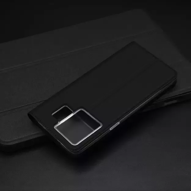 Dux Ducis Skin Pro Case For Realme GT Neo 5 / Realme GT3 Flip Cover Card Wallet Stand Black 17