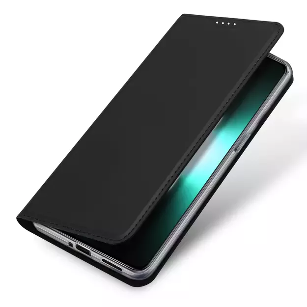 Dux Ducis Skin Pro Case For Realme GT Neo 5 / Realme GT3 Flip Cover Card Wallet Stand Black 8