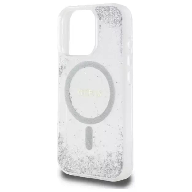 Guess Resin Gradient Glitter MagSafe case for iPhone 16 Pro - silver 5