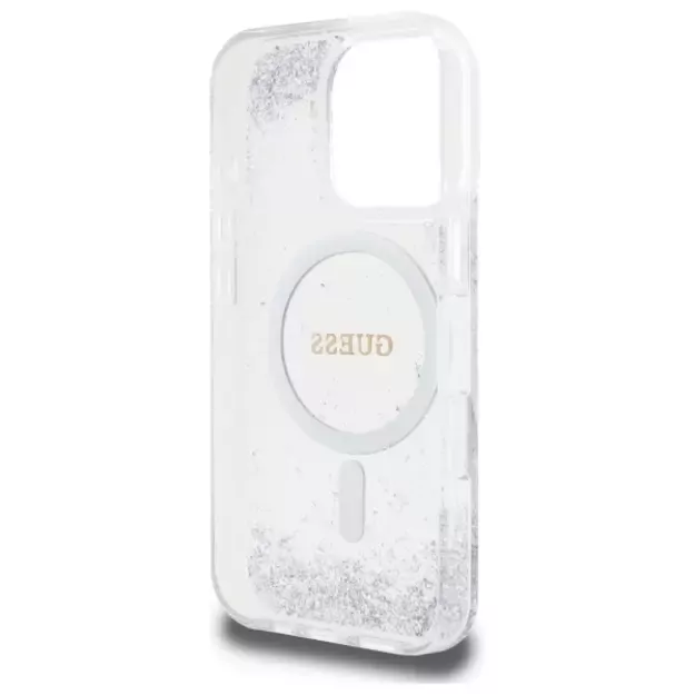 Guess Resin Gradient Glitter MagSafe case for iPhone 16 Pro - silver 6