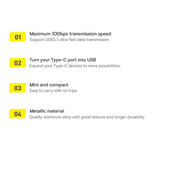 Baseus Ingenuity Series USB Type C to USB-A 3.2 gen 1 adapter blue (ZJJQ000003) 13