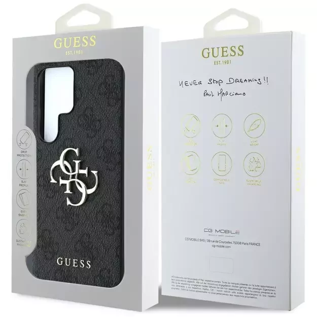 Guess Big 4G Logo Classic Logo Case for Samsung Galaxy S25 Ultra Black 7