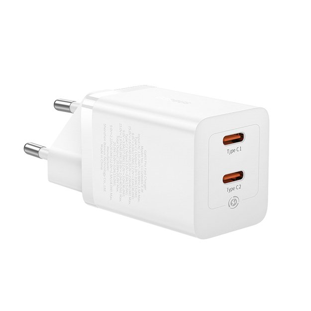 Baseus GaN5 Pro 40W 2xUSB-C Wall Charger - White 3