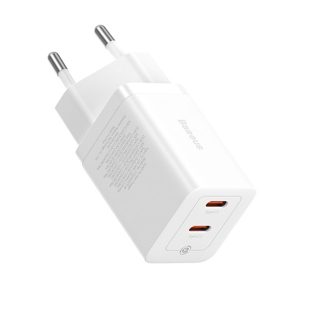 Baseus GaN5 Pro 40W 2xUSB-C Wall Charger - White 4