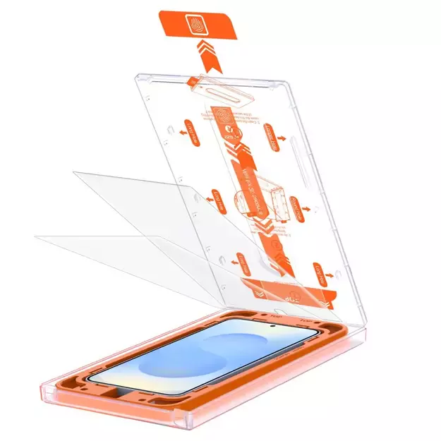 Tech-Protect Quick Set+ Tempered Glass for Samsung Galaxy S25 - Transparent 1
