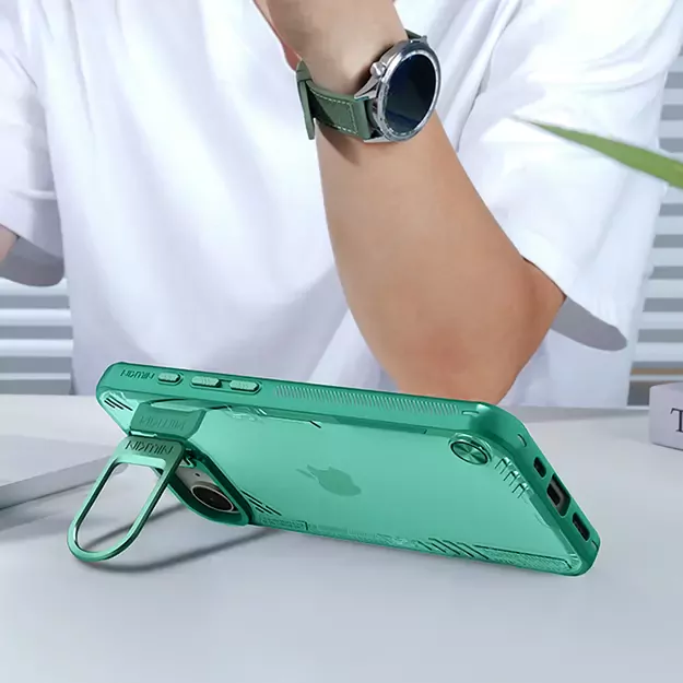 Nillkin Iceblade Prop Case with Stand for iPhone 16e - Green 7